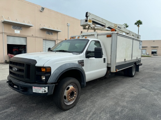2010 FORD F-550 XL SUPER DUTY DIESEL BUCKET TRUCK  (MUST PICK UP IN FORT LAUDERDALE, FL)