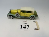 FRANKLIN MINT DIECAST 1930 DUESENBERG J DERHAM