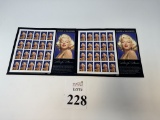 MARILYN MONROE LEGENDS OF HOLLYWOOD STAMP SHEETS