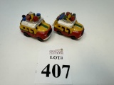 CARTAGENA PAIR CERAMIC CARS