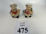 CHEFS SALT AND PEPPER SHAKERS