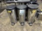 SIMPLE HUMAN STAINLESS STEEL GARBAGE WASTE BASKETS