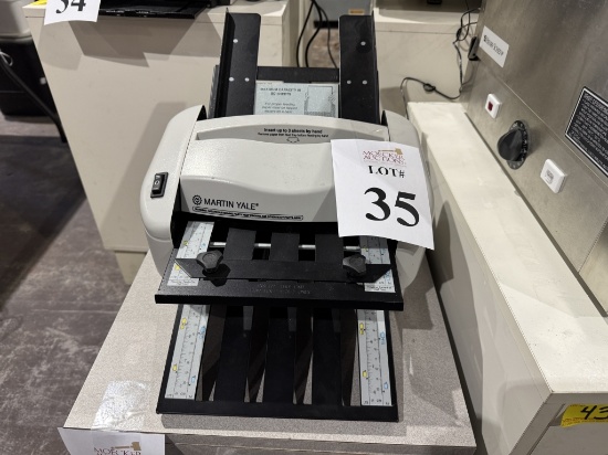 MARTIN YALE MODEL 395 DESKTOP PAPER FOLDING MACHINE