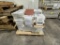 PALLETS, TERRACOTTA COLOR TILES =SQ FT 1,158