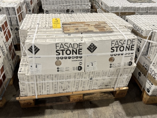 PALLET OF FASADE STONE, CANELLA TERRA =SQ FT 453