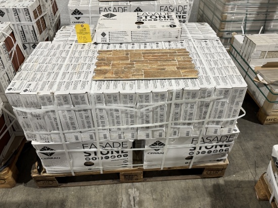 PALLET OF FASADE STONE, CANELLA TERRA =SQ FT 453