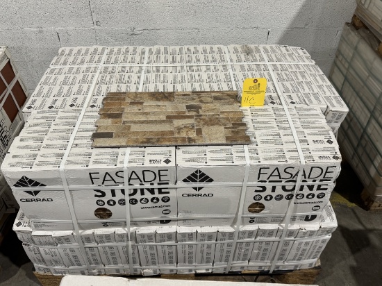 PALLET OF FASADE STONE, CANELLA TERRA =SQ FT 453