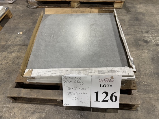 PALLET OF BESTONE DARK GREY =SQ FT 113