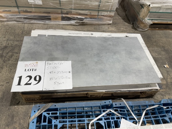 PALLET OF BATISTA STEEL =SQ FT 53