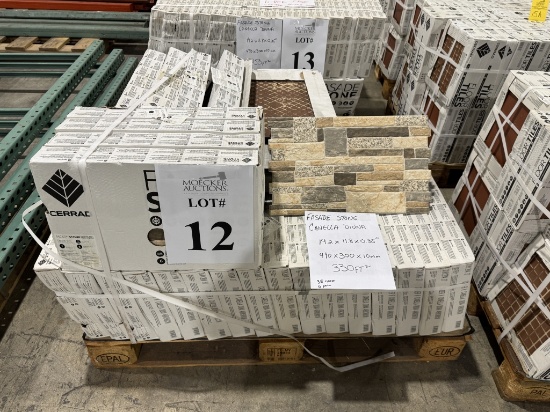 PALLET OF FASADE STONE, CANELLA DIUNA =SQ FT 330