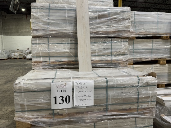 PALLET OF TONELLA CREAM RECT. =SQ FT 490