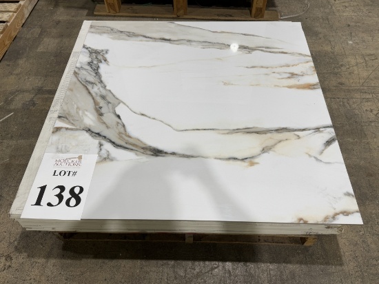 PALLET OF CALACATTA GOLD POLER =SQ FT 705