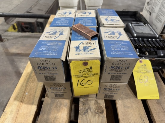 BOXES OF BOX STAPLES (2,500 STAPLES TO A BOX)