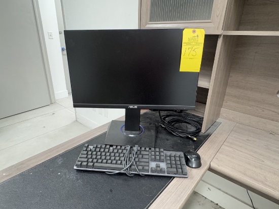 ASUS 24" MONITOR WITH KEYBOARD AND MOUSE