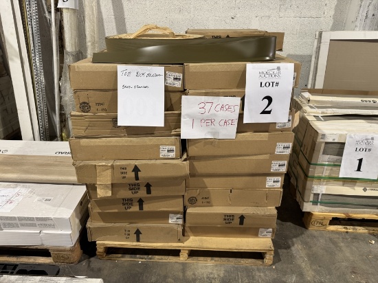 PALLET OF (37) CASES OF TOE KICK MOLDING