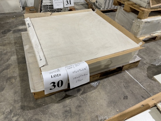 PALLET OF MODERN CONCRETE IVORY RECT=SQ FT 291
