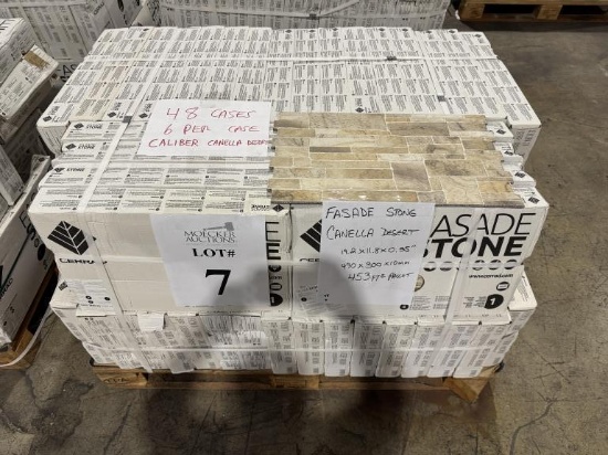 PALLET OF FASADE STONE, CANELLA DESERT =SQ FT 543