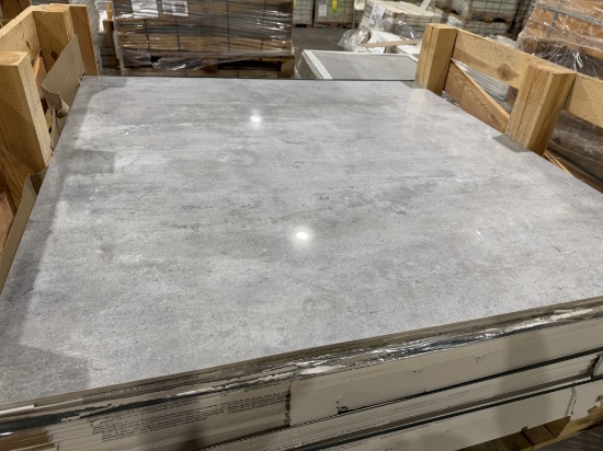 PALLET OF SOFTCEMENT SILVER POLER =SQ FT 450