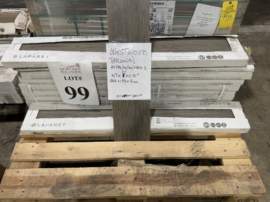 PALLET OF WESTWOOD BROWN =SQ FT 110