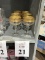 SET OF (6) CRYSTAL CHAMPAGNE SHERBET GLASSES