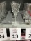 SET OF (4) VALERIE FROSTED WINE GOBLETS