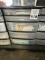 PLASTIC STORAGE CABINET WITH MEDICAL SUPPLIES
