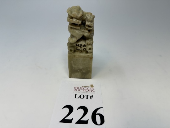 SOAP STONE ASIAN STAMP