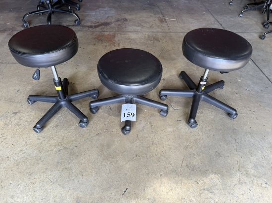 ASSORTED ROLLING STOOLS