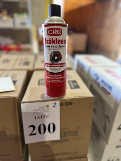 BOXES OF CRC BRAKLEEN BRAKE PARTS CLEANERS