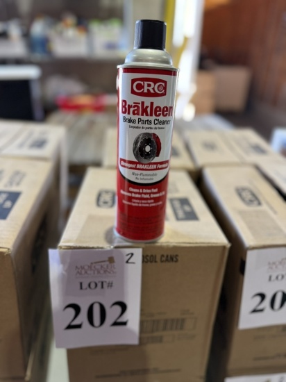 BOXES OF CRC BRAKLEEN BRAKE PARTS CLEANERS