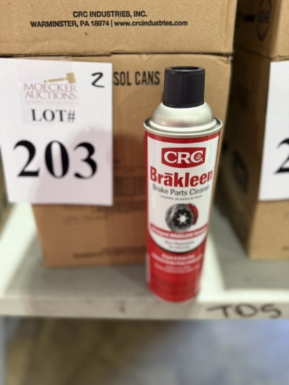 BOXES OF CRC BRAKLEEN BRAKE PARTS CLEANERS