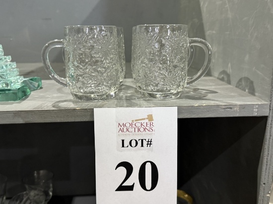 SET OF (4) PRINCESS HOUSE FANTASIA CRYSTAL COFFEE MUGS