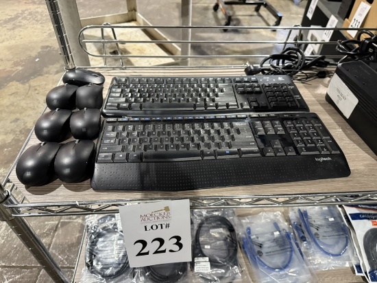 LOT CONSISTING OF ASSORTED KEYBOARDS AND MOUSES