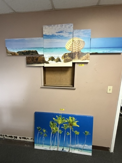 LOT CONSISTING OF CANVAS WALL ART