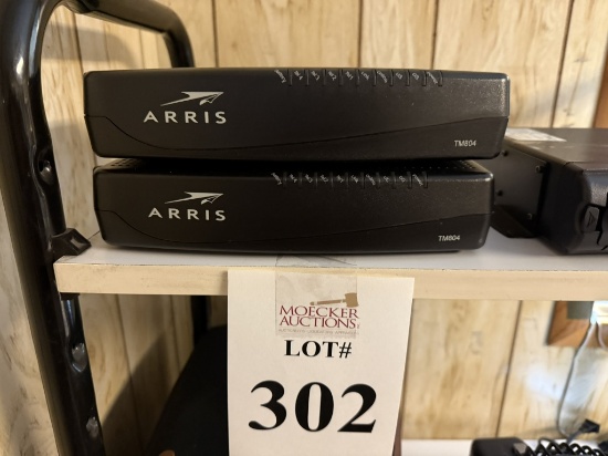 ARRIS TM804G MODEM AND BACKUP BATTERY