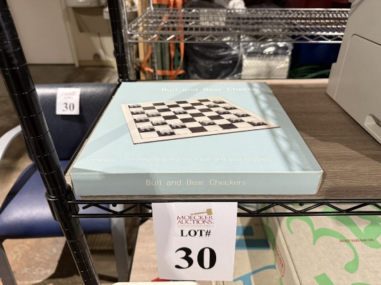 BULL AND BEAR CHECKER SET