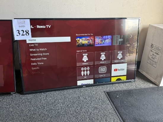 TCL 42" ROKU TV WITH REMOTE CONTROL