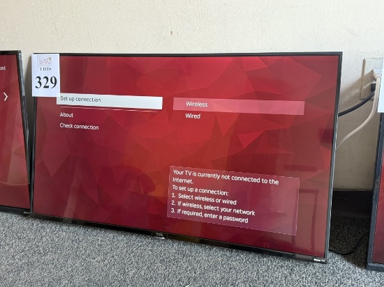 TCL 43" TV WITH REMOTE CONTROL