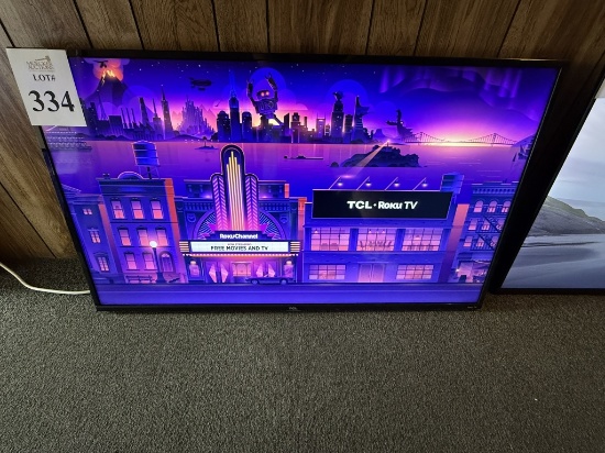TCL 49" ROKU TV WITH REMOTE CONTROL