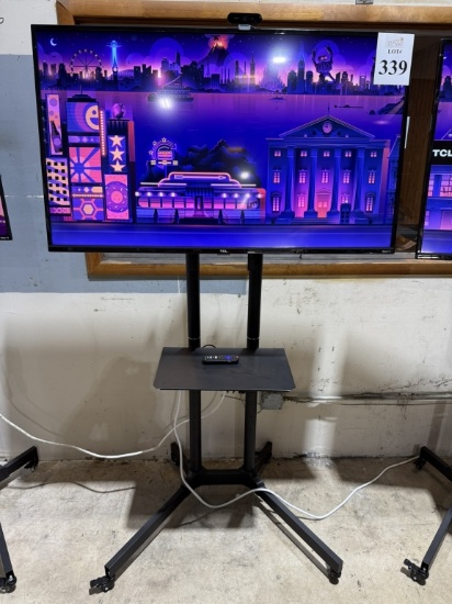 TCL 50" ROKU TV ON VIVO ROLLING STAND