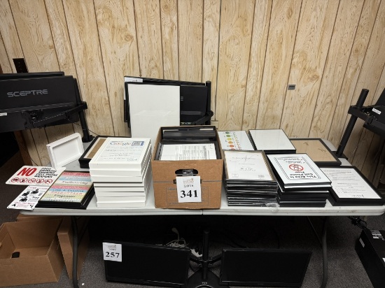 LOT CONSISTING OF ASSORTED SIZE PICTURE FRAMES