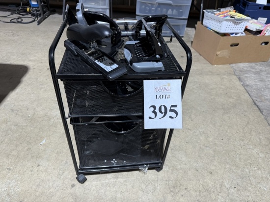 LOT CONSISTING OF METAL ROLLING CABINET