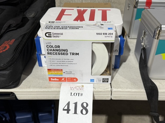 LOT CONSISTING OF LED COLOR CHANGING RECESSED TRIM