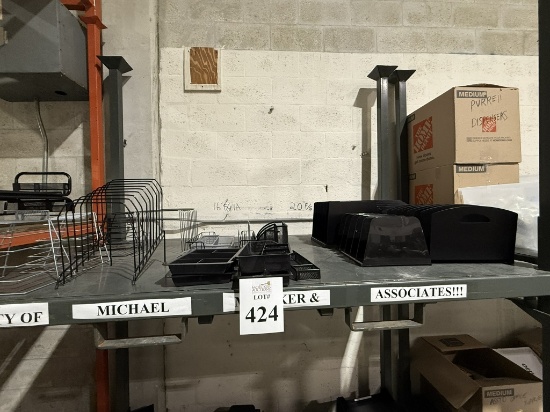 LOT CONSISTING OF ASSORTED OFFICE SUNDRIES AND WALL FILERS