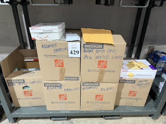 LARGE LOT CONSISTING OF ASSORTED FOLDERS, NOTEPADS
