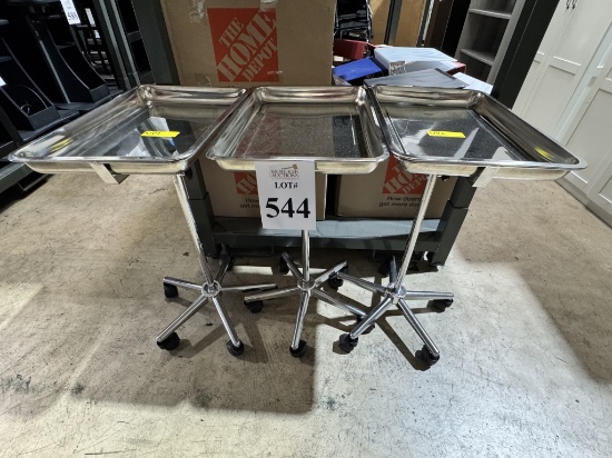 MAYO STAND TRAYS WITH ADJUSTABLE HEIGHTS