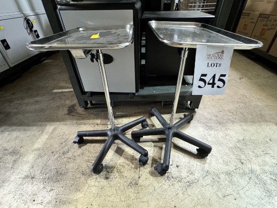 MAYO STAND TRAYS WITH ADJUSTABLE HEIGHTS