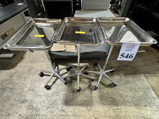 MAYO STAND TRAYS WITH ADJUSTABLE HEIGHTS