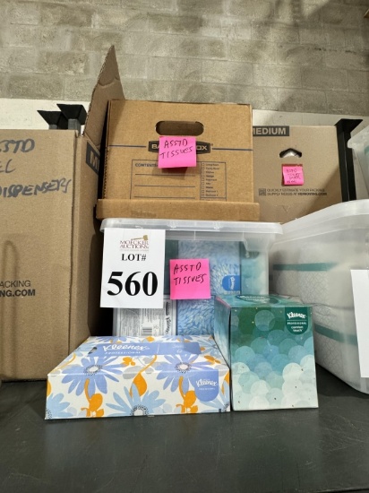 LOT CONSISTING OF ASSORTED TISSUE BOXES