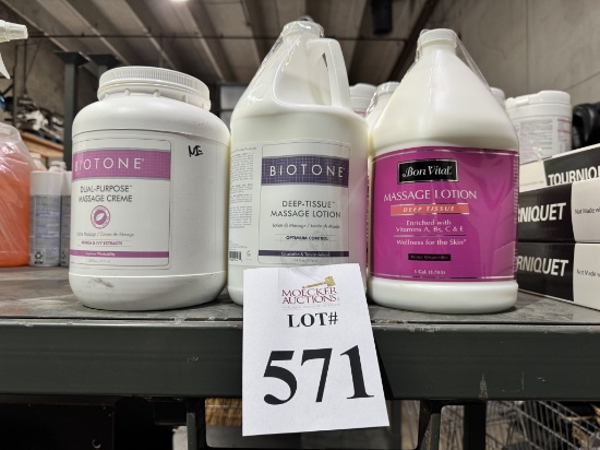 LOT CONSISTING OF DEEP TISSUE MASSAGE LOTION